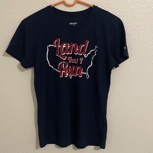 Brooks Dark Blue 'Land That I Run' Tee